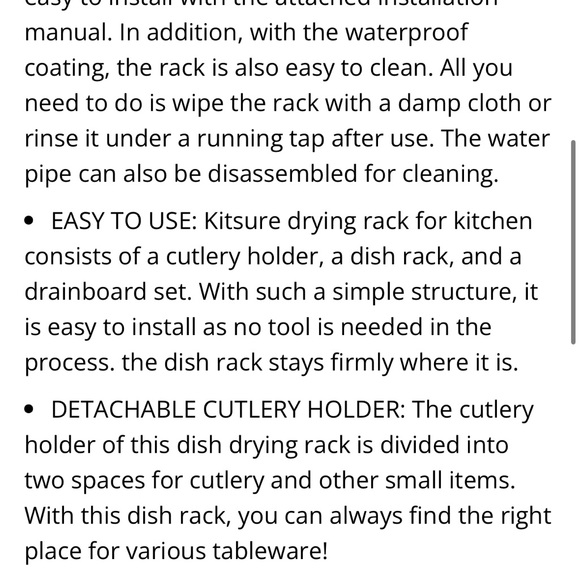 Black Dish Drying Rack - Picture 4 of 5